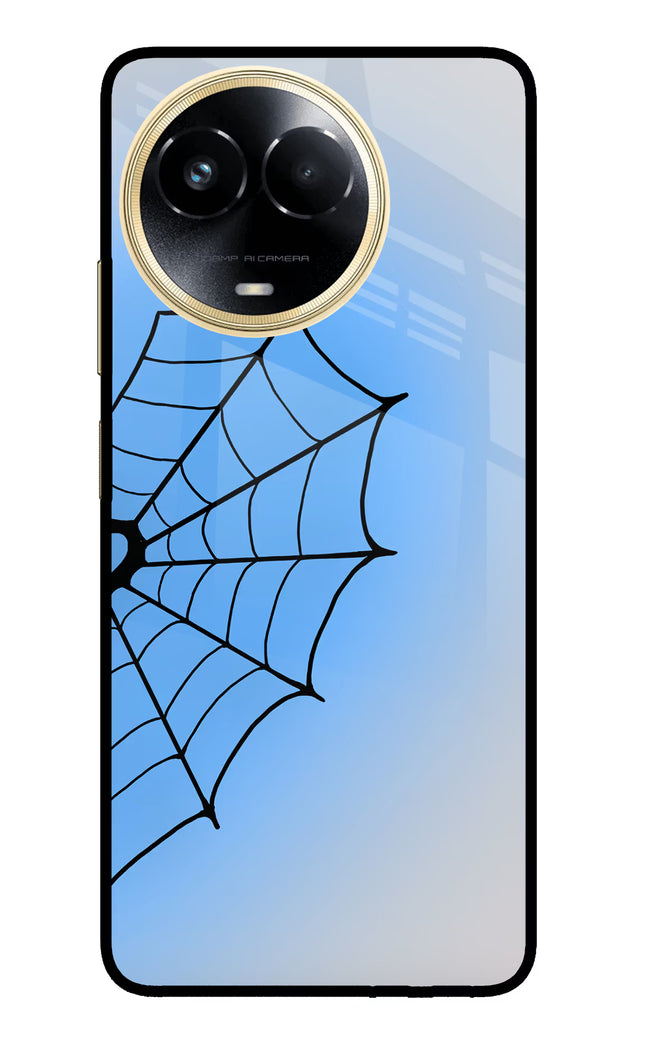 Blue Web Realme 11 5G/11X 5G/C67 Glass Case