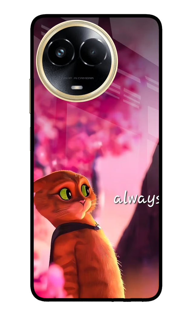 Always Cat Realme 11 5G/11X 5G/C67 Glass Case