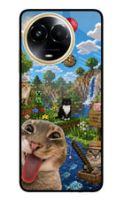 Minecraft Cat Chaos Realme 11 5G/11X 5G/C67 Glass Case