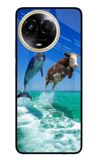 Dolphin vs Cow Realme 11 5G/11X 5G/C67 Glass Case