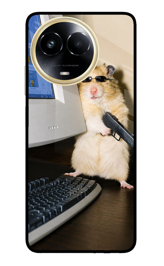 Hacker Hamster Realme 11 5G/11X 5G/C67 Glass Case