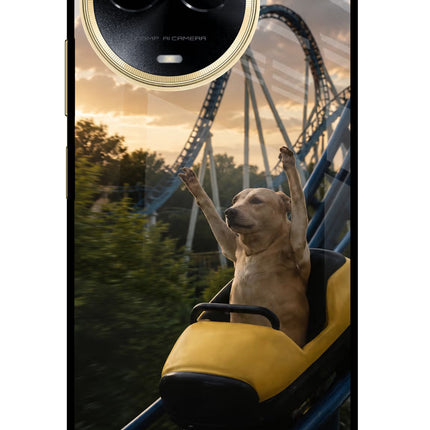Rollercoaster Dog Realme 11 5G/11X 5G/C67 Glass Case