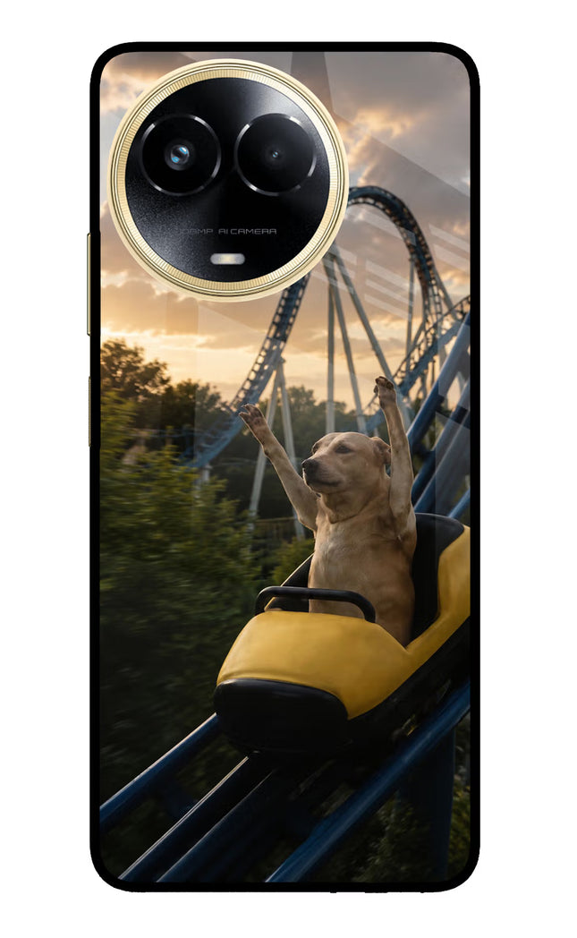 Rollercoaster Dog Realme 11 5G/11X 5G/C67 Glass Case