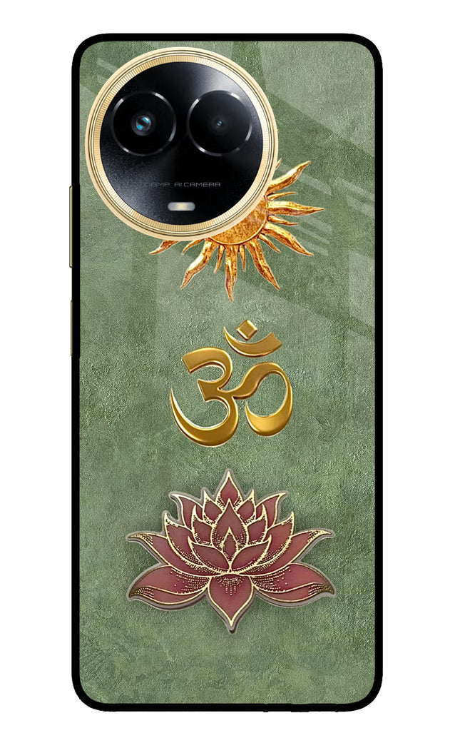 Om & Lotus Realme 11 5G/11X 5G/C67 Glass Case