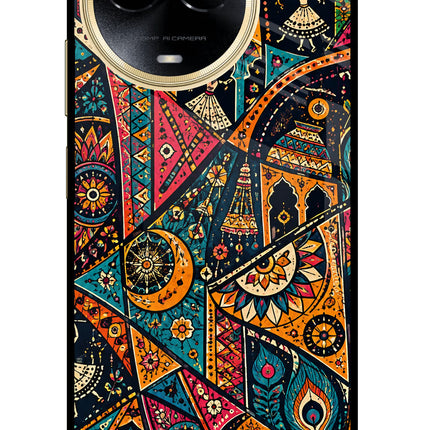 Folk Print Realme 11 5G/11X 5G/C67 Glass Case