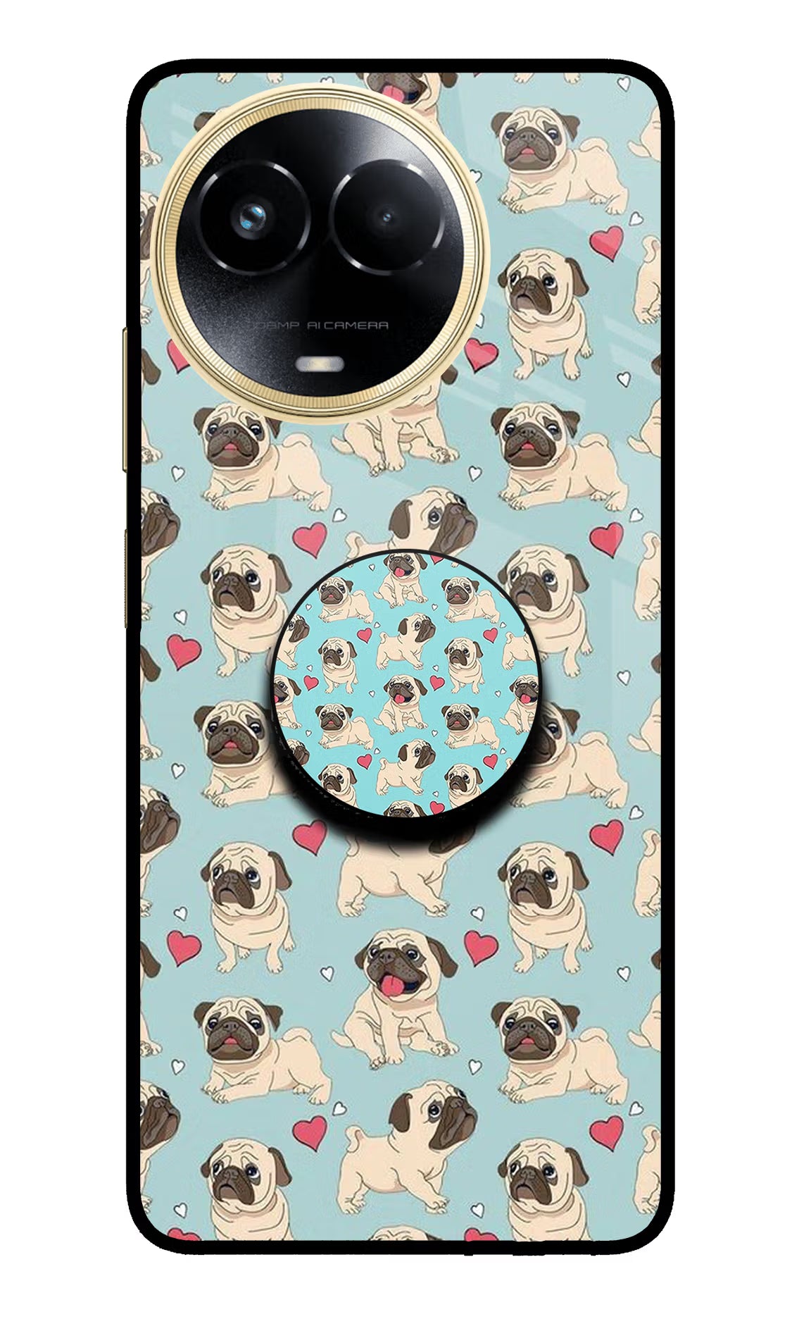 Pug Dog Realme 11 5G/11X 5G/C67 Pop Case by Casekaro