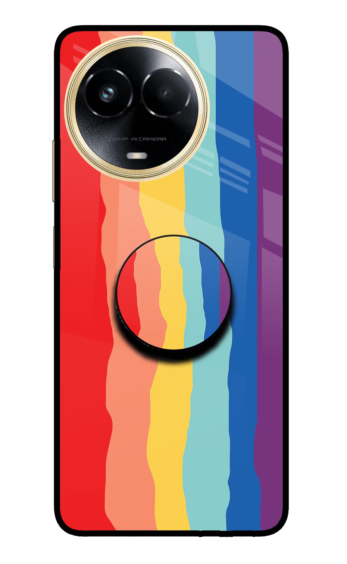 Rainbow Realme 11 5G/11X 5G/C67 Pop Case by Casekaro