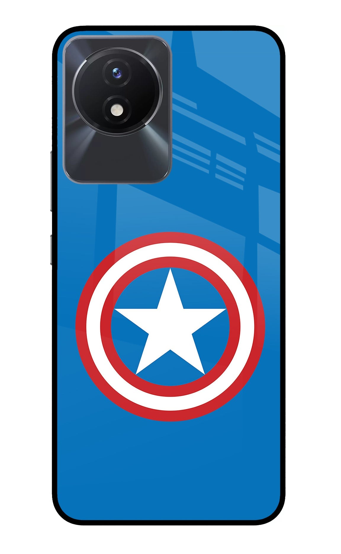 Captain America Logo Vivo Y02/Y02T Back Cover