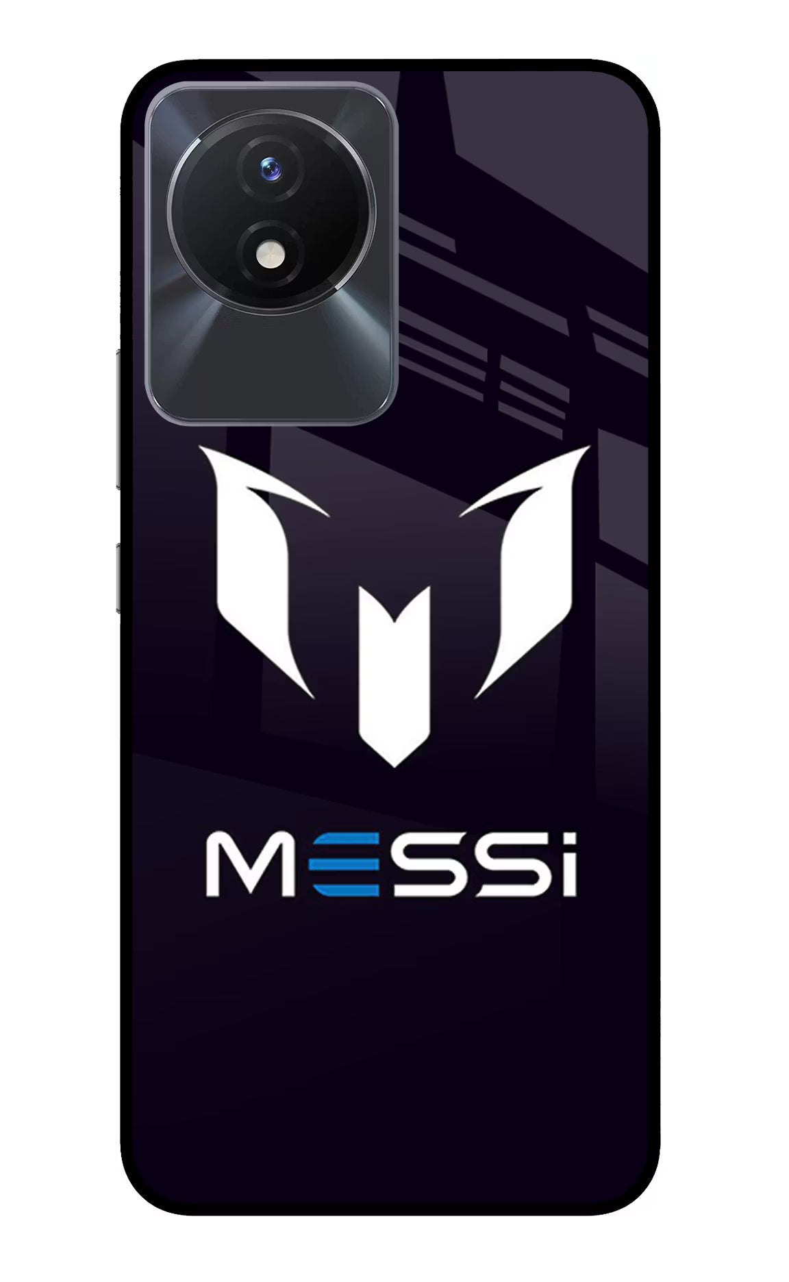 Messi Logo Vivo Y02/Y02T Glass Case Back Cover by Casekaro