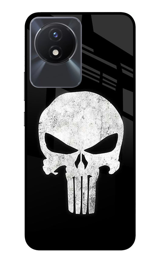 Punisher Skull Vivo Y02/Y02T Glass Case