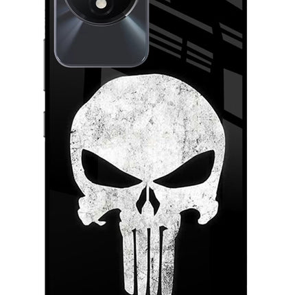 Punisher Skull Vivo Y02/Y02T Glass Case