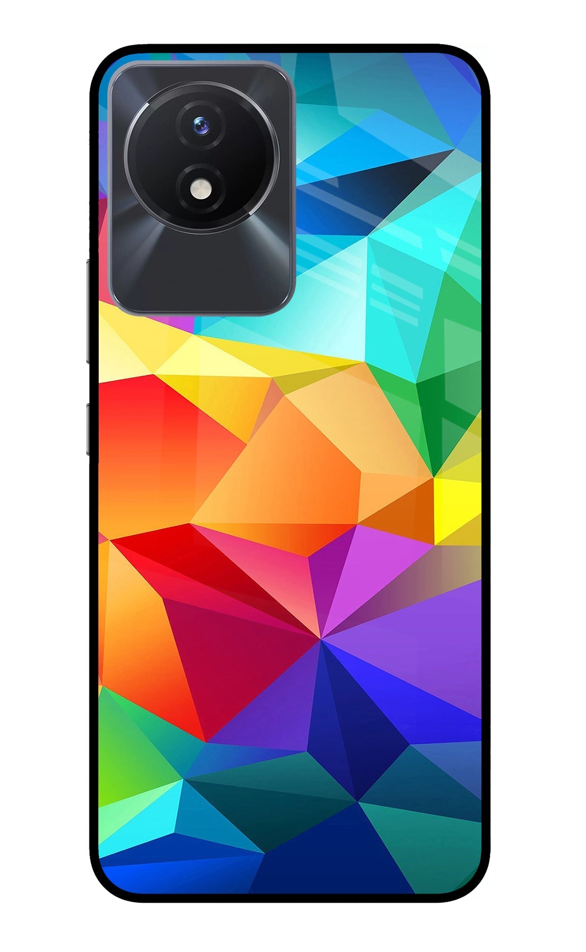 Abstract Pattern Vivo Y02/Y02T Glass Case