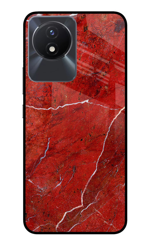 Red Marble Design Vivo Y02/Y02T Glass Case