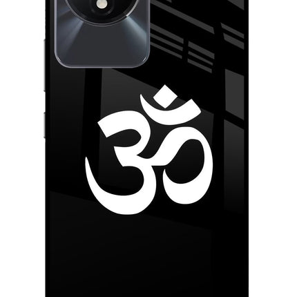Om Vivo Y02/Y02T Glass Case Back Cover by Casekaro