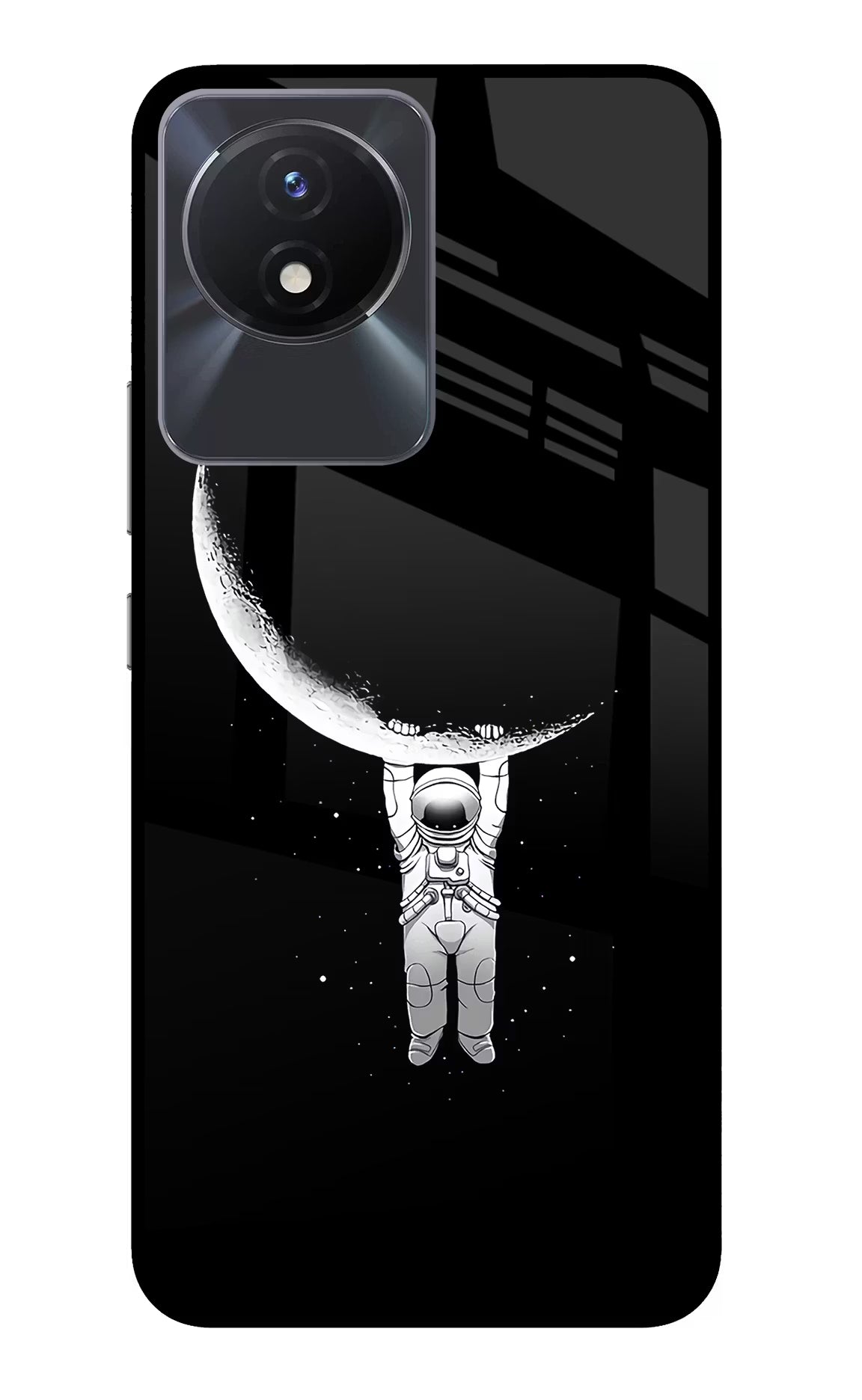 Moon Space Vivo Y02/Y02T Glass Case Back Cover by Casekaro