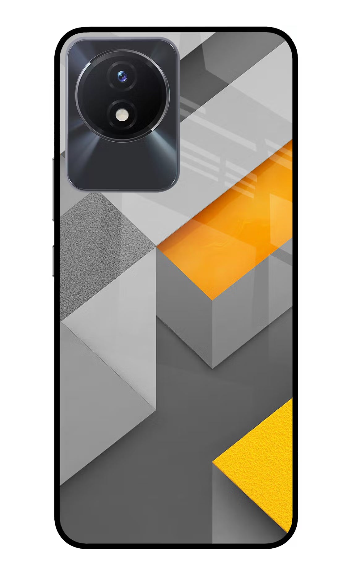 Abstract Vivo Y02/Y02T Glass Case Back Cover by Casekaro