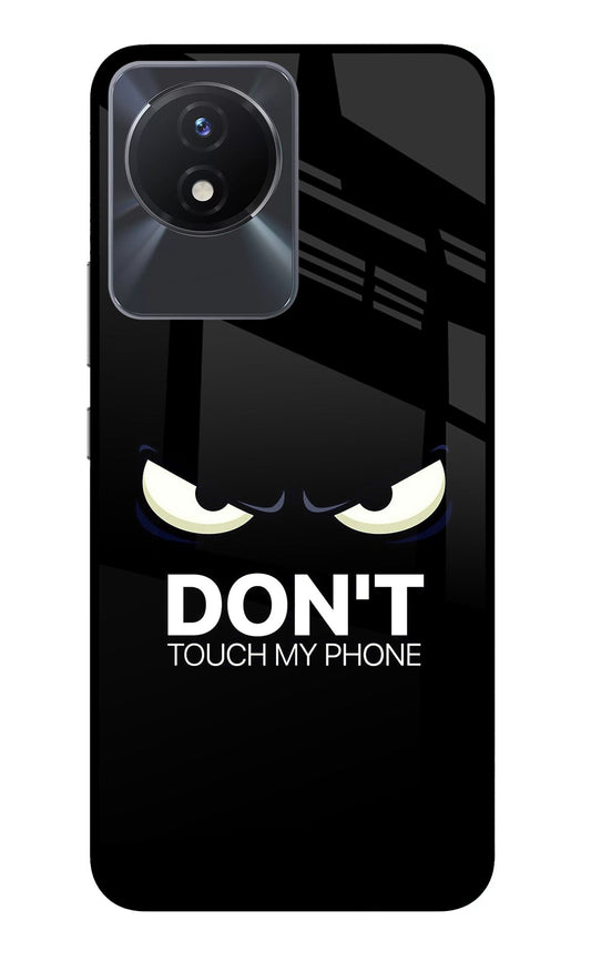 Don'T Touch My Phone Vivo Y02/Y02T Glass Case