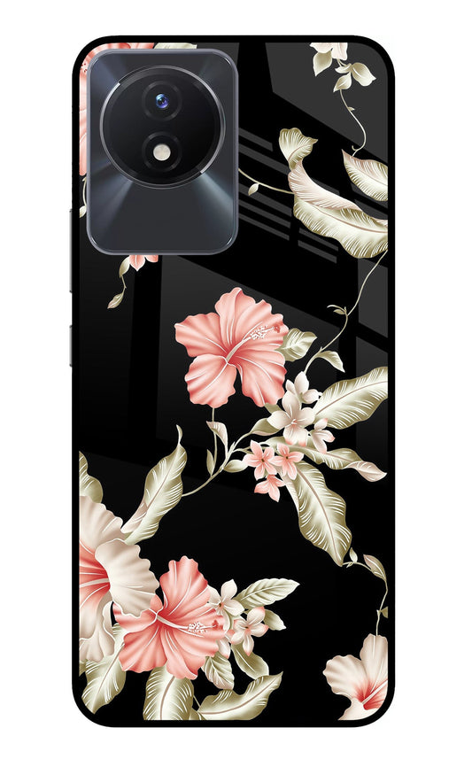 Flowers Vivo Y02/Y02T Glass Case