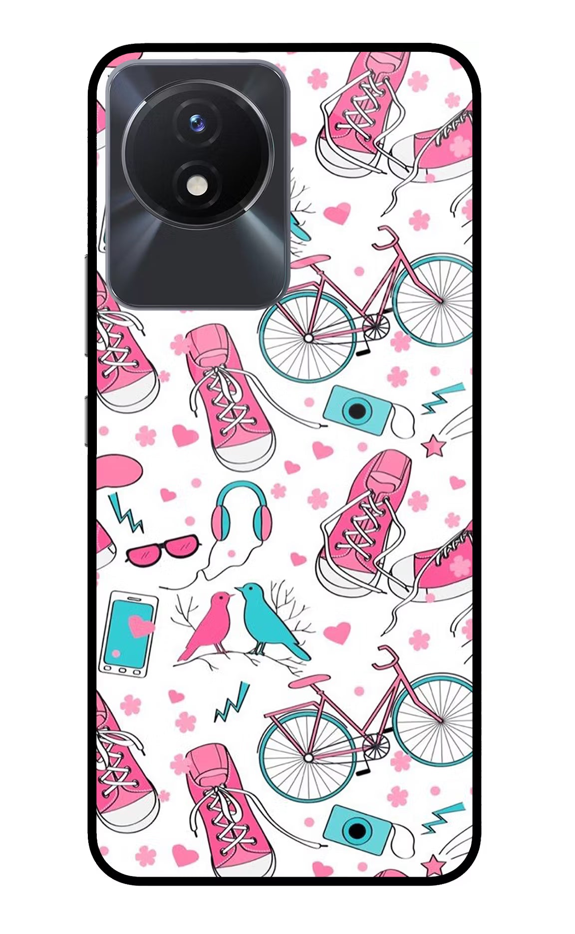 Artwork Vivo Y02/Y02T Glass Case Back Cover by Casekaro