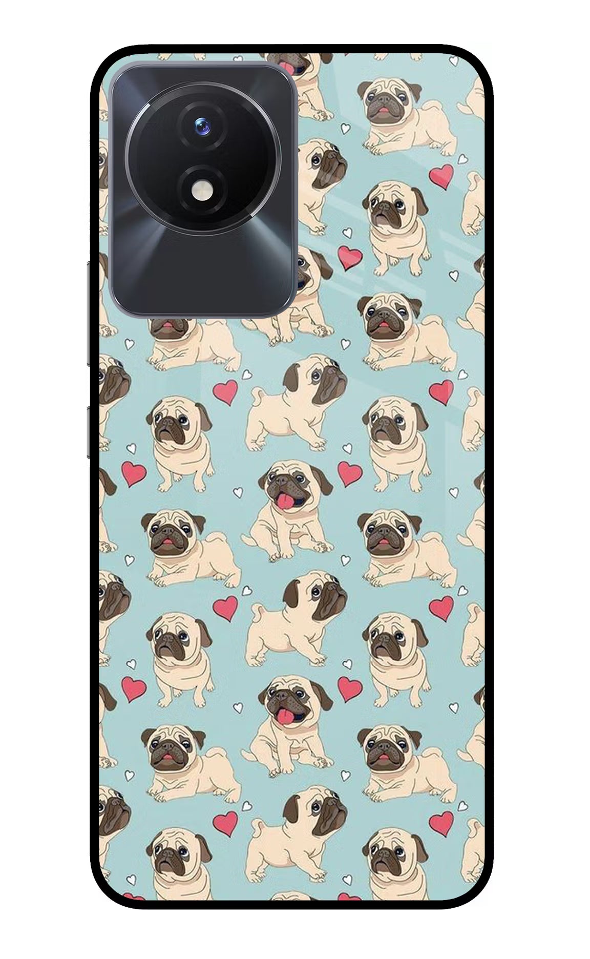 Pug Dog Vivo Y02/Y02T Glass Case