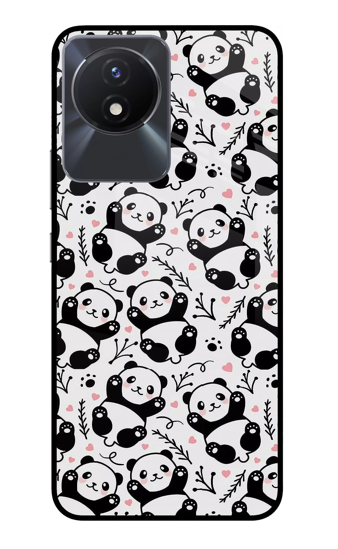 Cute Panda Vivo Y02/Y02T Back Cover