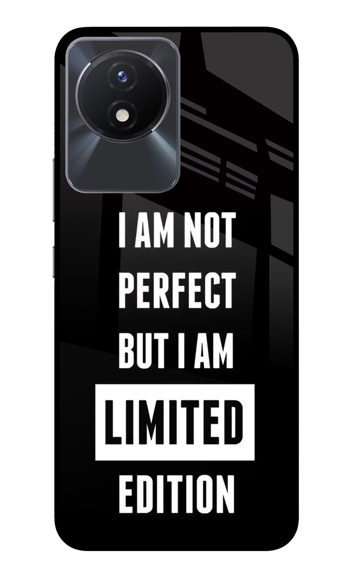 I Am Not Perfect But I Am Limited Edition Vivo Y02/Y02T Glass Case