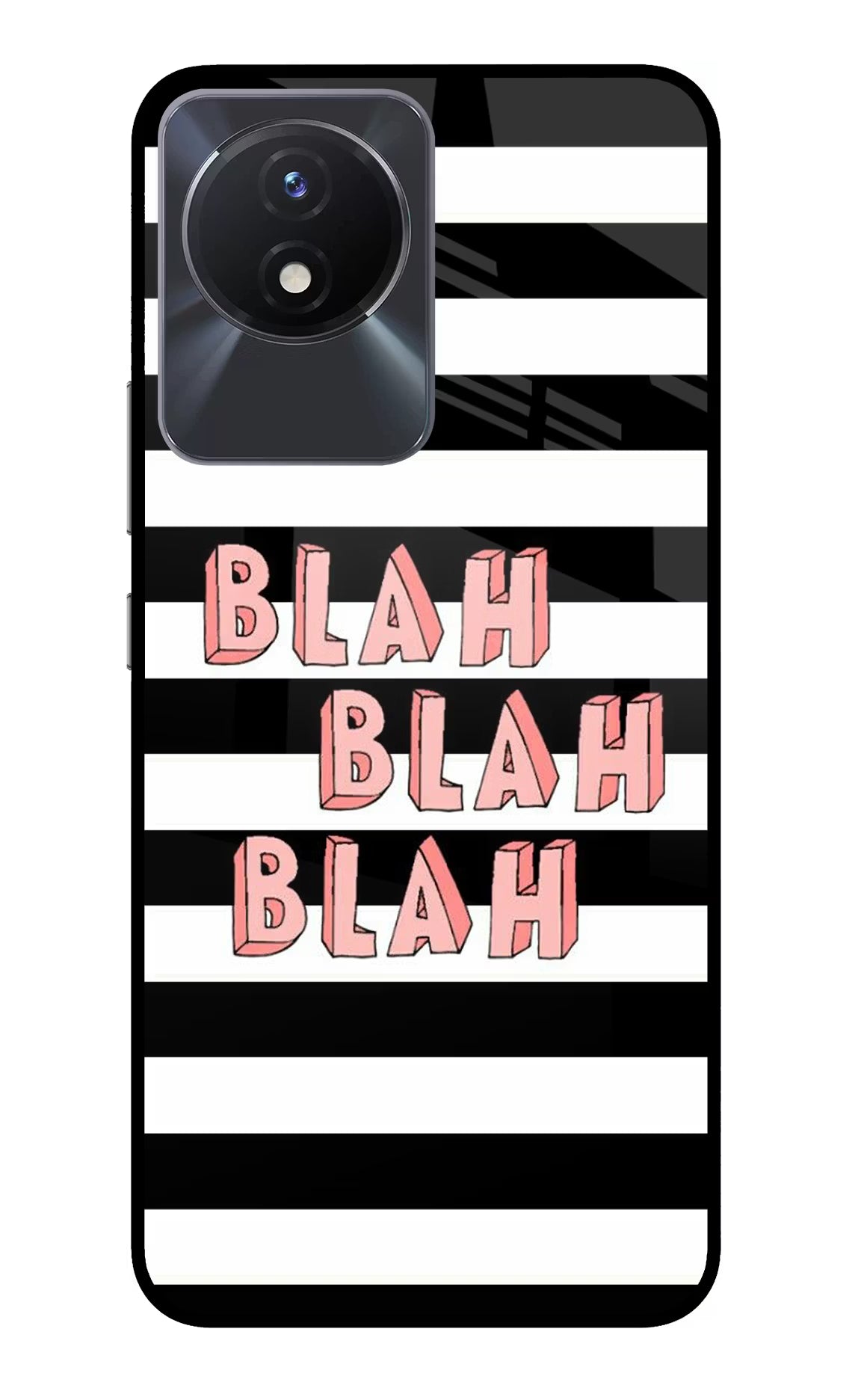 Blah Blah Blah Vivo Y02/Y02T Glass Case