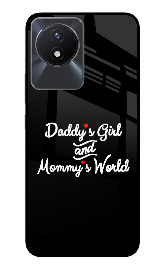 Daddy's Girl and Mommy's World Vivo Y02/Y02T Glass Case