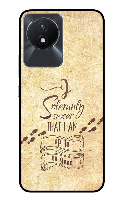 I Solemnly swear that i up to no good Vivo Y02/Y02T Glass Case