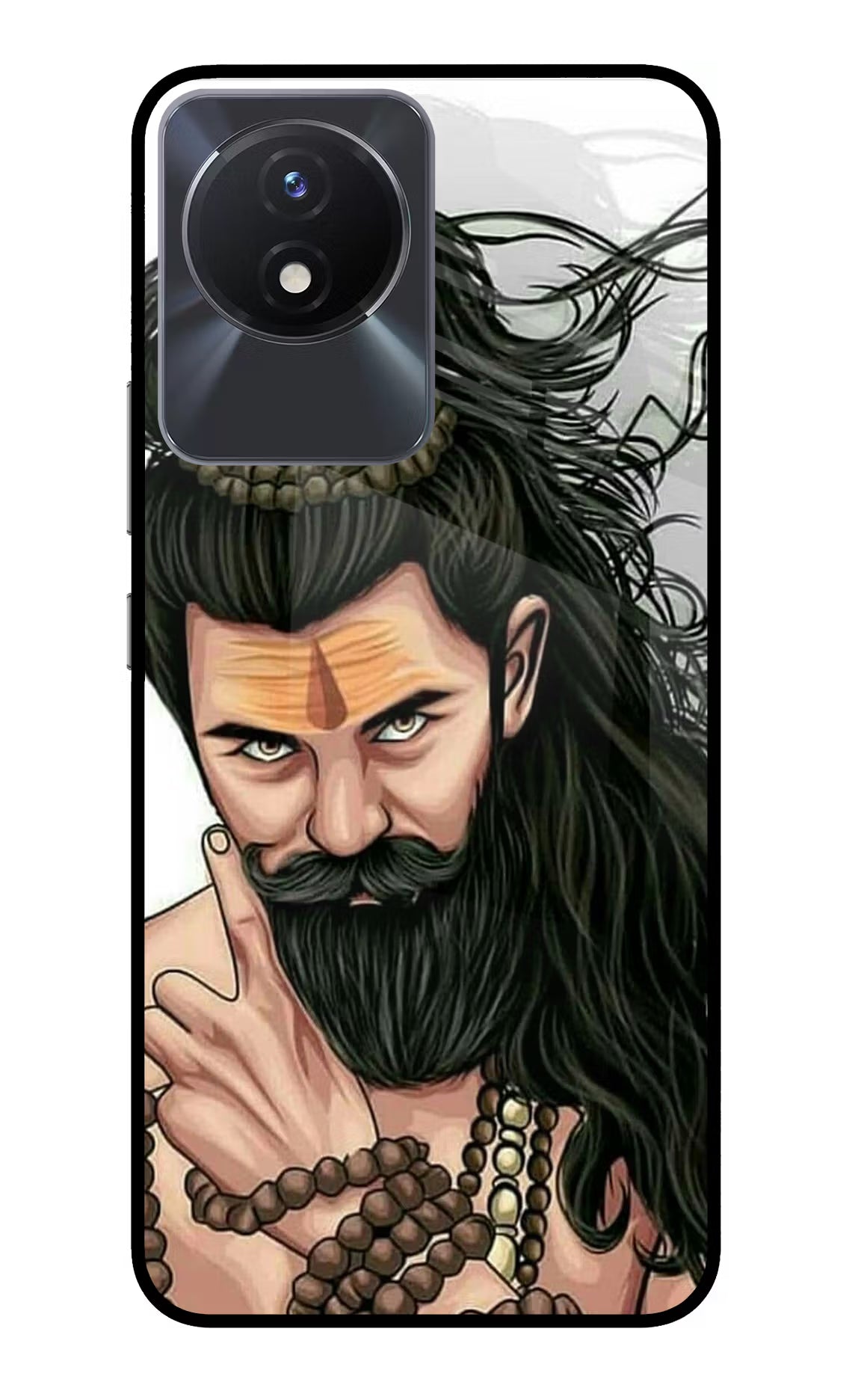 Mahadev Vivo Y02/Y02T Glass Case Back Cover by Casekaro
