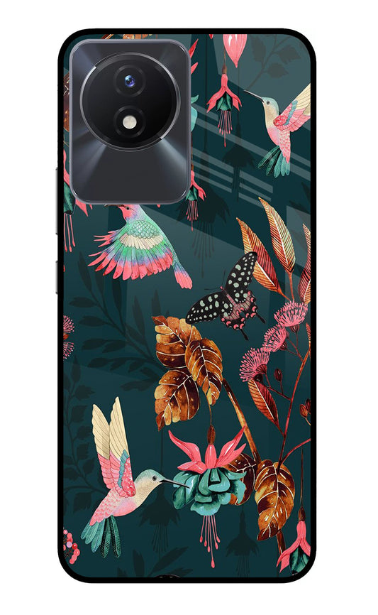 Birds Vivo Y02/Y02T Glass Case