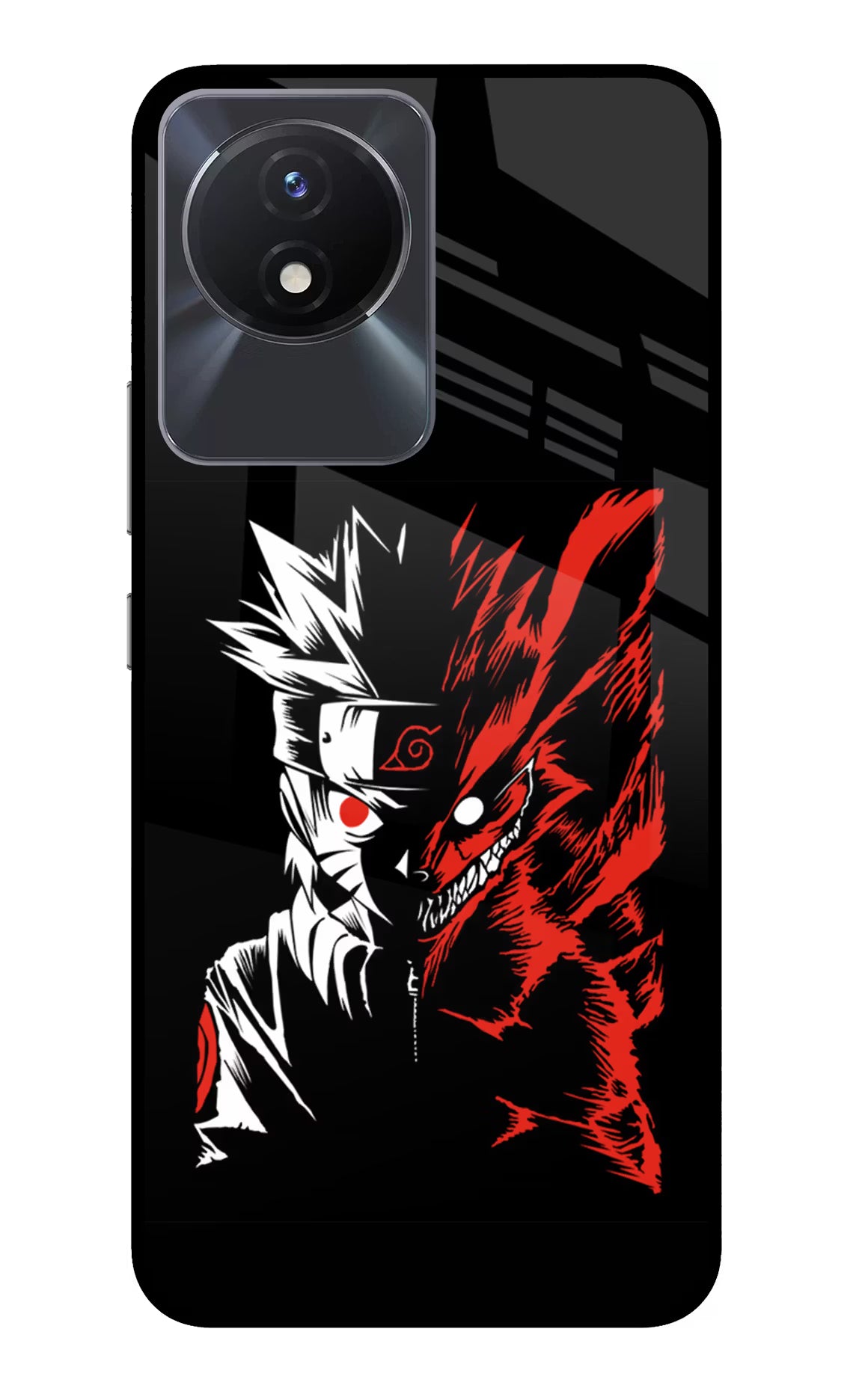 Naruto Two Face Vivo Y02/Y02T Glass Case Back Cover by Casekaro