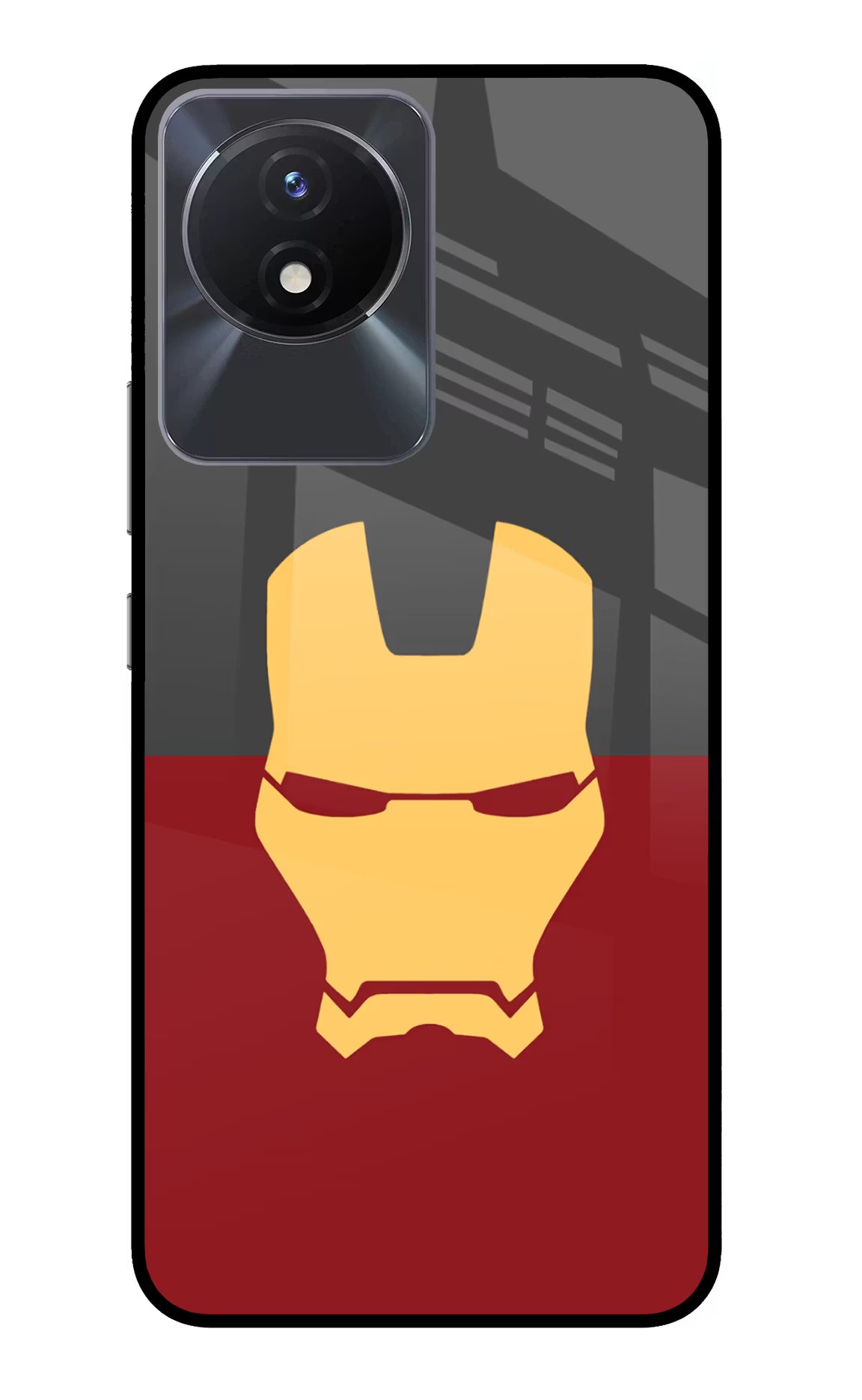 Ironman Vivo Y02/Y02T Glass Case Back Cover by Casekaro