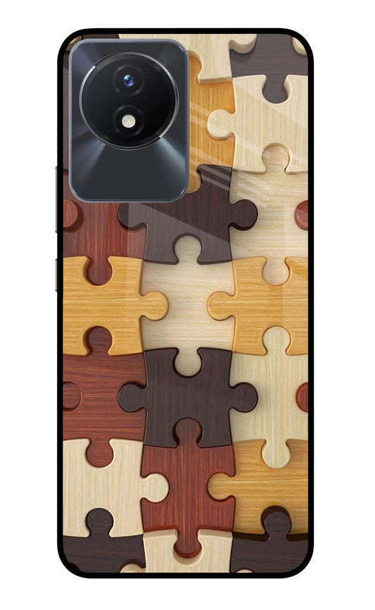 Wooden Puzzle Vivo Y02/Y02T Glass Case