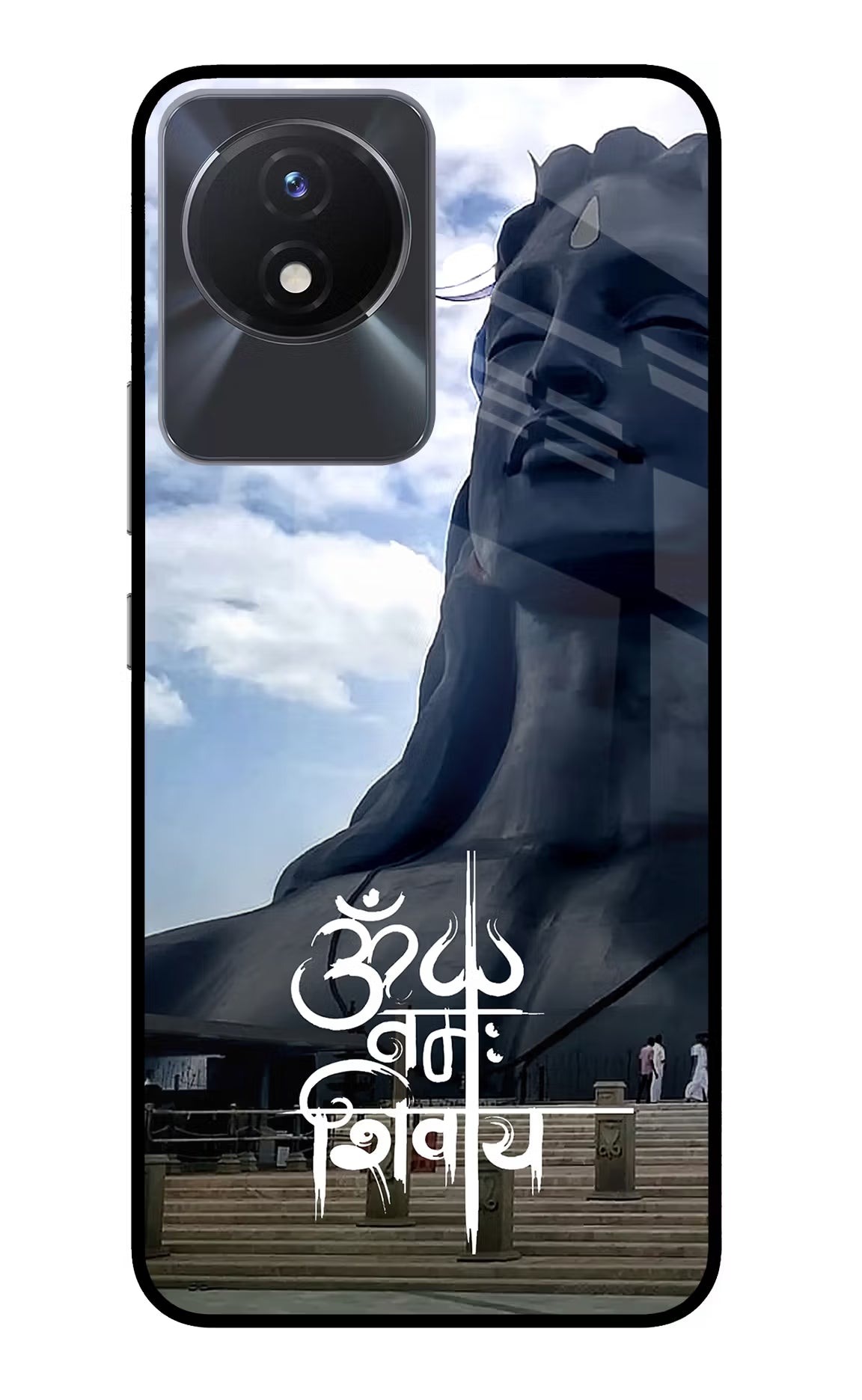 Om Namah Shivay Vivo Y02/Y02T Glass Case Back Cover by Casekaro