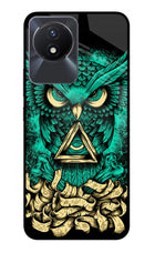 Green Owl Vivo Y02/Y02T Glass Case