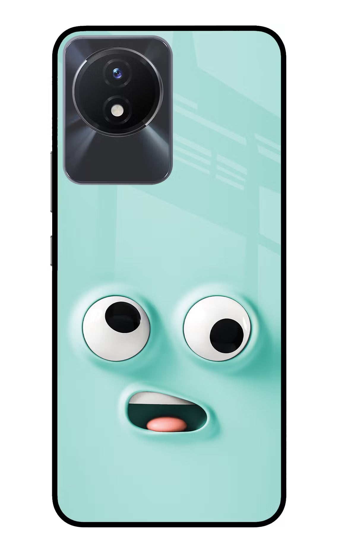 Funny Cartoon Vivo Y02/Y02T Glass Case Back Cover by Casekaro