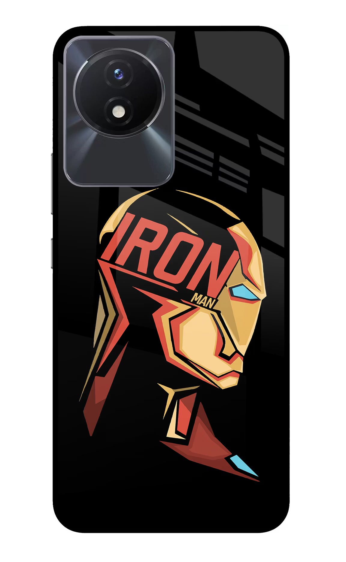 IronMan Vivo Y02/Y02T Glass Case Back Cover by Casekaro
