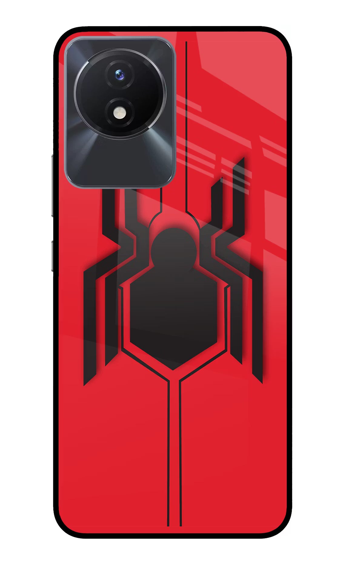 Spider Vivo Y02/Y02T Glass Case Back Cover by Casekaro