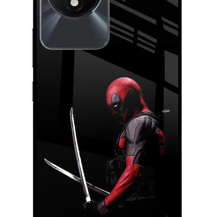 Deadpool Vivo Y02/Y02T Glass Case Back Cover by Casekaro