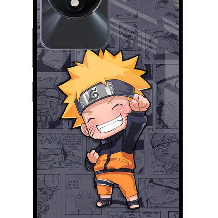 Chota Naruto Vivo Y02/Y02T Glass Case Back Cover by Casekaro