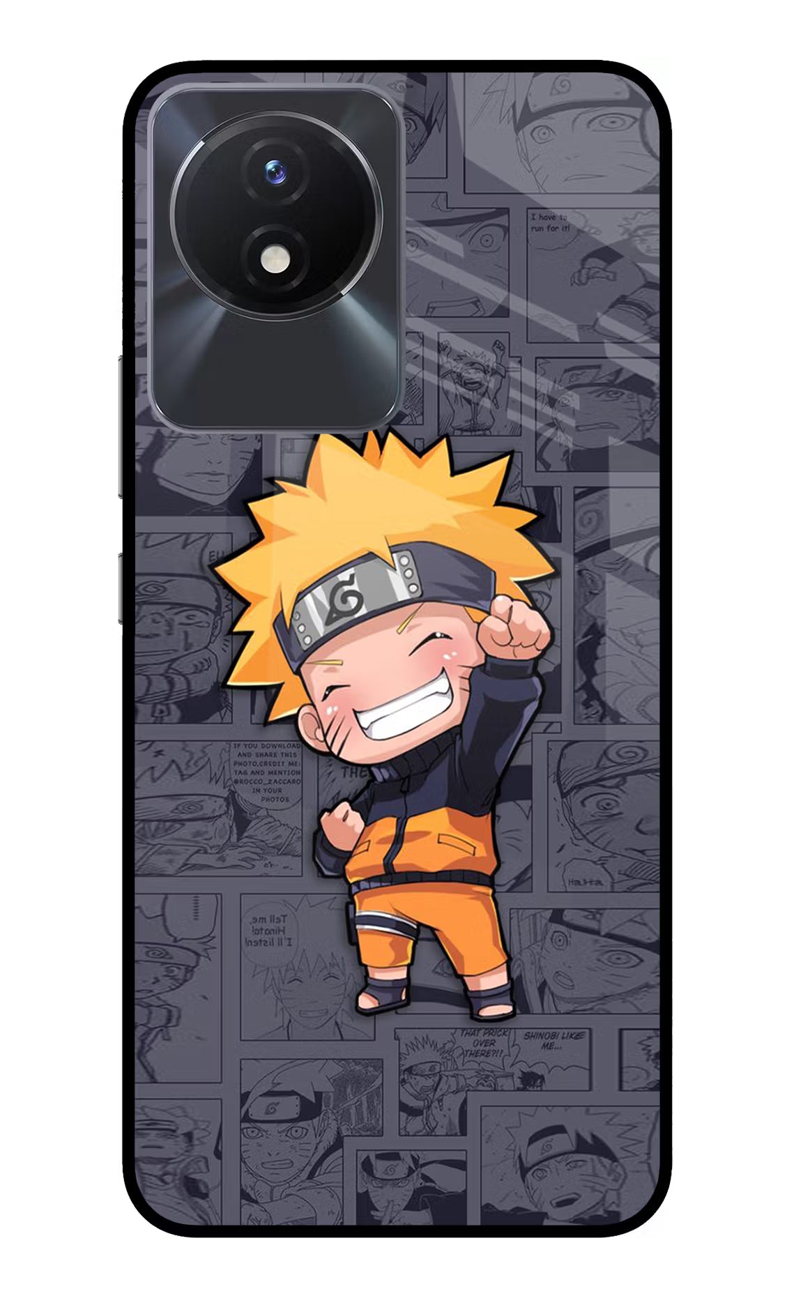 Chota Naruto Vivo Y02/Y02T Glass Case Back Cover by Casekaro