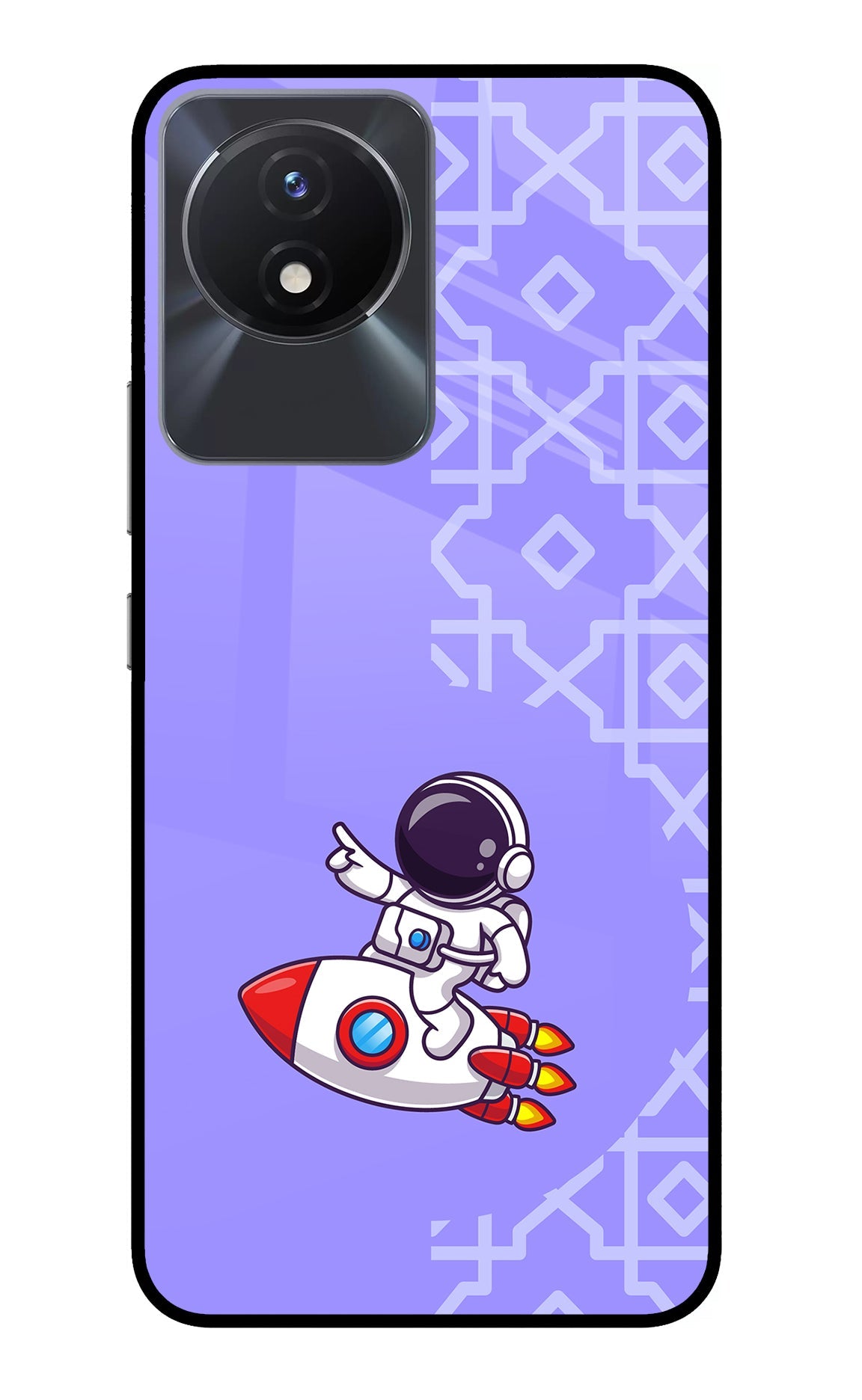 Cute Astronaut Vivo Y02/Y02T Back Cover