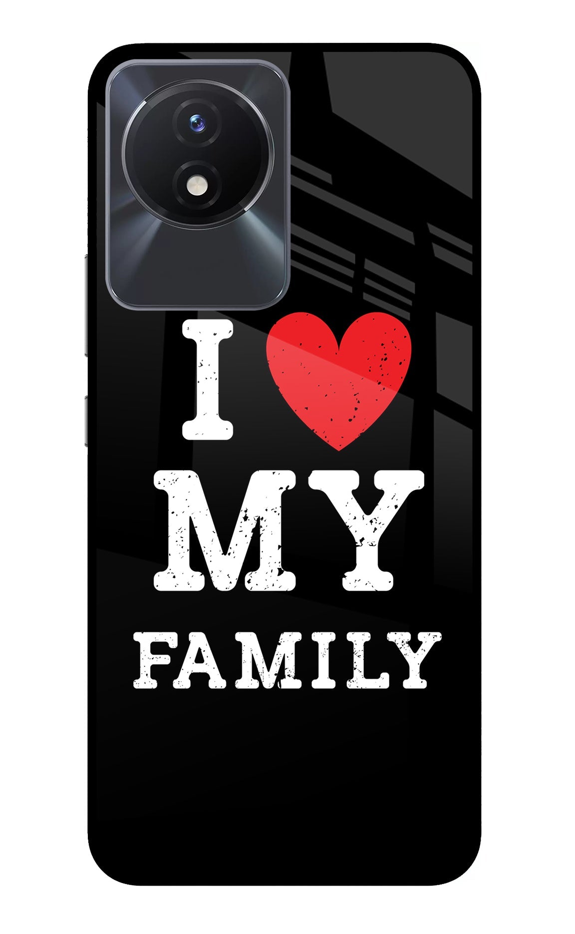 I Love My Family Vivo Y02/Y02T Glass Case