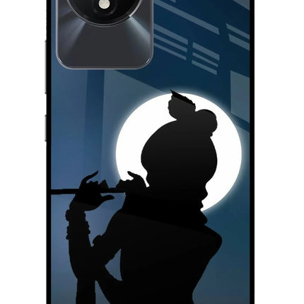 Shri Krishna Silhouette Vivo Y02/Y02T Glass Case