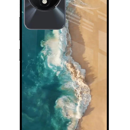 Ocean Beach Vivo Y02/Y02T Glass Case