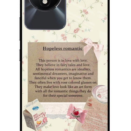 Hopeless Romantic Vivo Y02/Y02T Glass Case