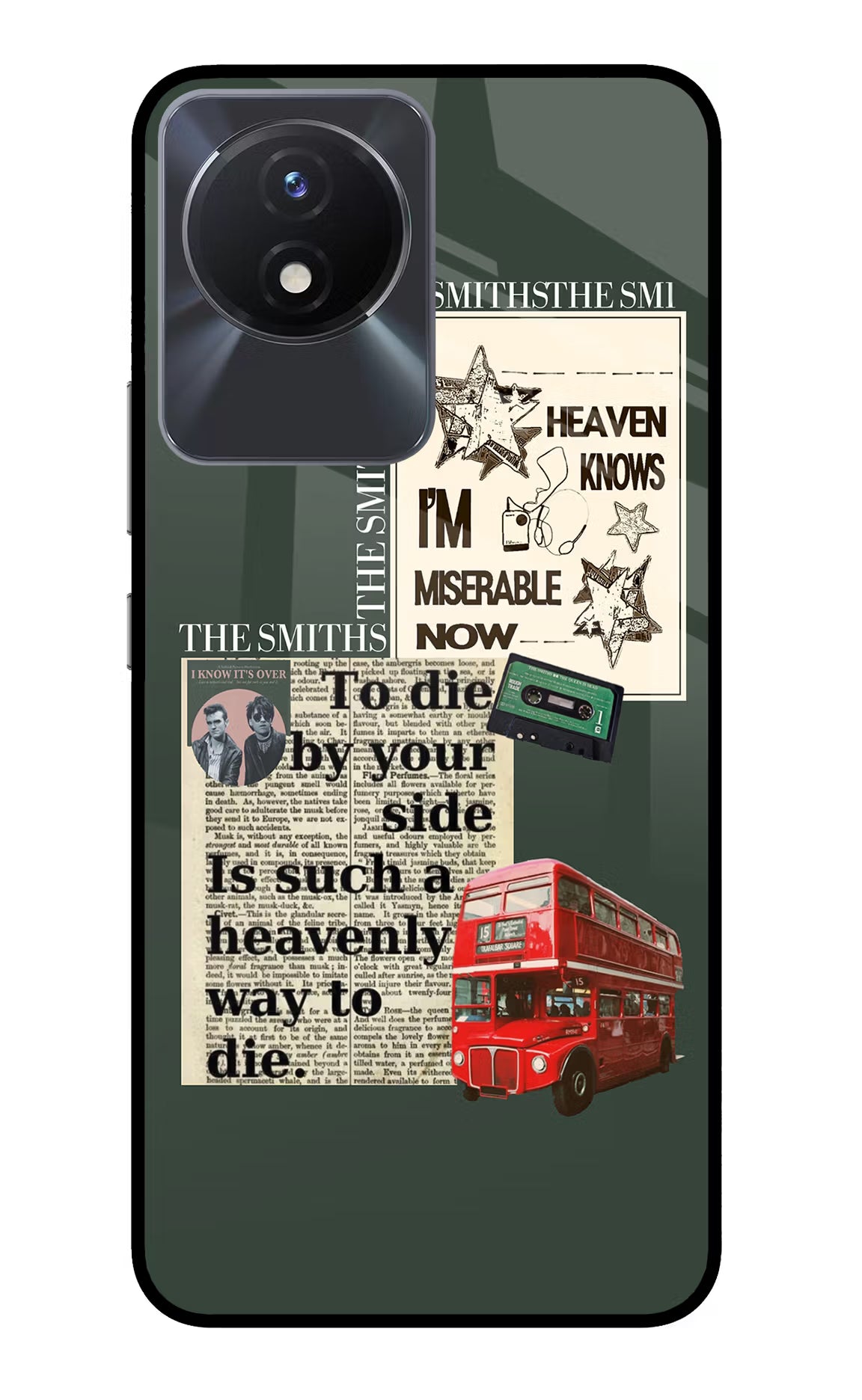 The Smiths Vivo Y02/Y02T Glass Case Back Cover by Casekaro