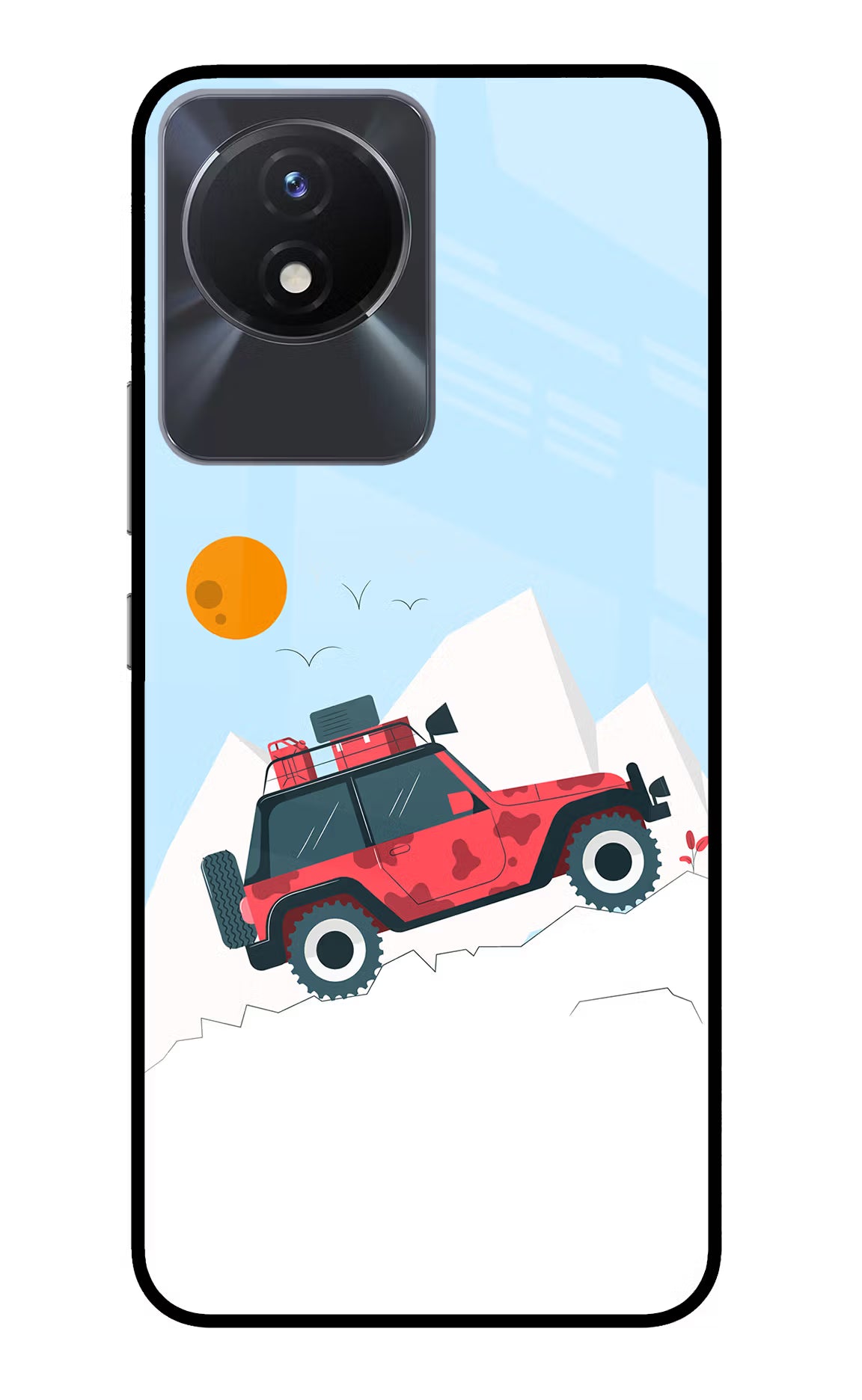 Mountain Trail Beast Vivo Y02/Y02T Glass Case Back Cover by Casekaro