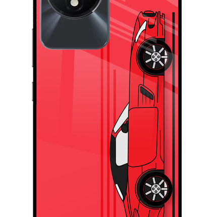 Red Velocity Vivo Y02/Y02T Glass Case
